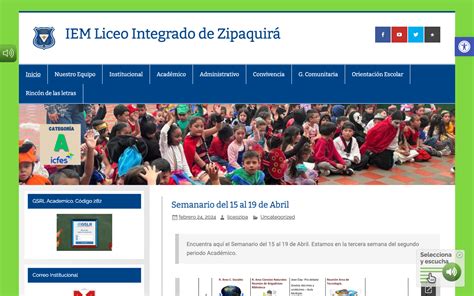 IEM Liceo Integrado de Zipaquirá Pagina del Liceo Integrado Zipaquira