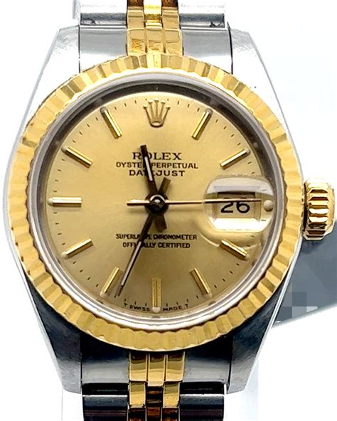 Rolex Lady Datejust 26mm Champagne Dial Two Tone Jubilee Bracelet 691 Grailzee