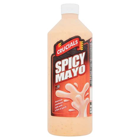 Crucials Spicy Mayo Dip Sauce 1 Litre 1ltr X 10 Belito