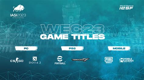 The International Esports Federation Has Announced The Titles Of The