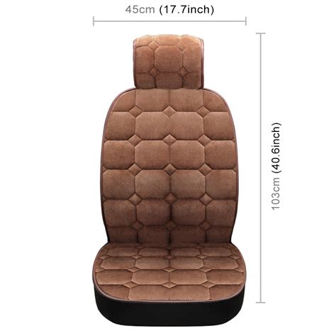 Car Seat Cushion Warmer Cover Winter Seat Mat Black Alexnld