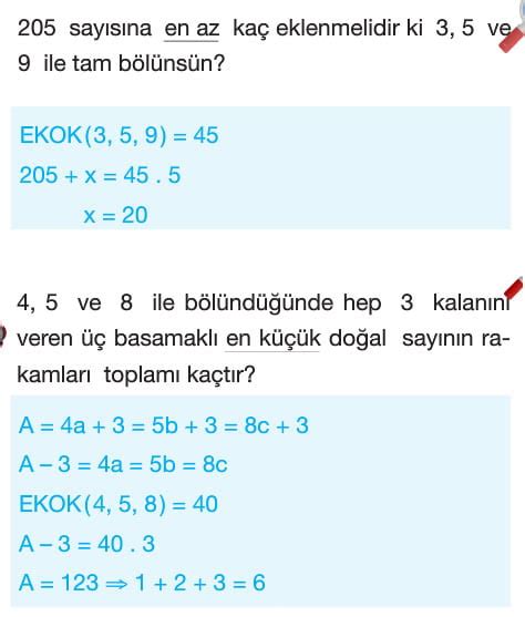 Ebob Ekok Problemleri Z Mleri Rnek Konu Anlat M