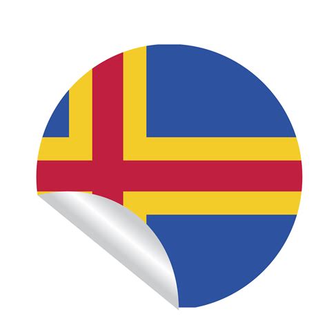 Aland flag country 16595449 PNG