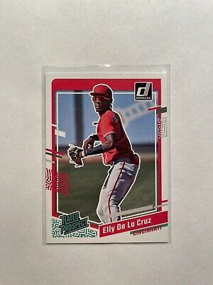 Panini Donruss Rated Prospect Elly De La Cruz Rc Rookie Ebay