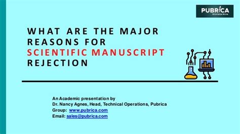 What Are The Major Reasons For Scientific Manuscript Rejection Pubrica