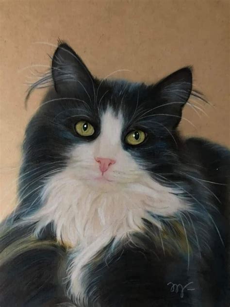 Pingl Par Annella Malinicheva Sur Dessin Peinture Chat