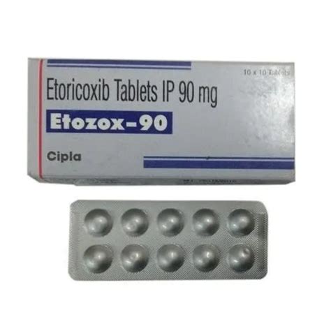 ETOZOX Etoricoxib 90 Mg Tablet Cipla Ltd 10 Tablets At Rs 121 Strip