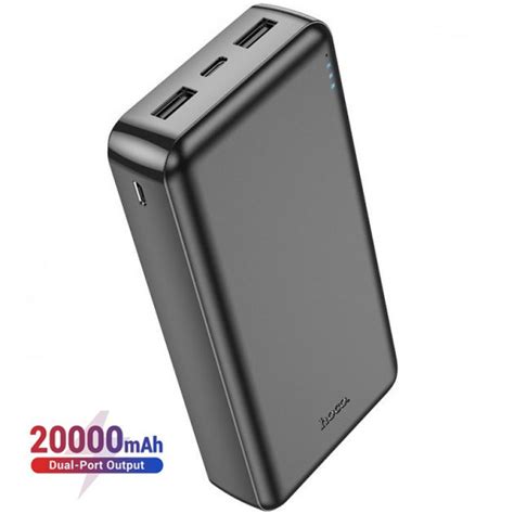 УМБ Power Bank Hoco 2xUSB 20000 MAh Черный 1 Вход USB Type C J100A