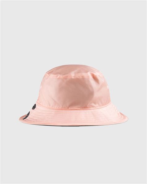 Acne Studios Logo Bucket Hat Peach Pink Highsnobiety Shop