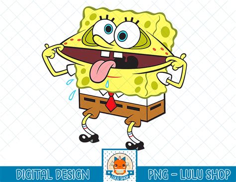 Spongebob SquarePants Goofy Face Funny T-Shirt.png - Inspire Uplift