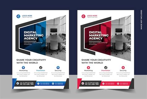 Premium Vector Corporate Business Flyer Digital Marketing Agency Template