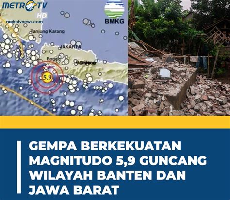 Gempa Bumi Magnitudo Guncang Banten Getaran Hingga Sukabumi