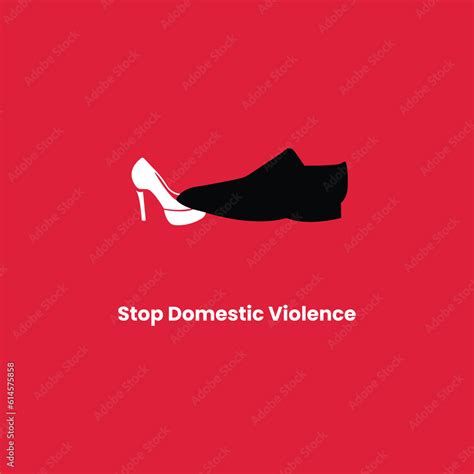 Vetor De Stop Domestic Violence Creative Social Issue Flat