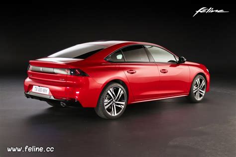 Photo 3 4 arrière Peugeot 508 II GT Rouge Ultimate 2018 Photos