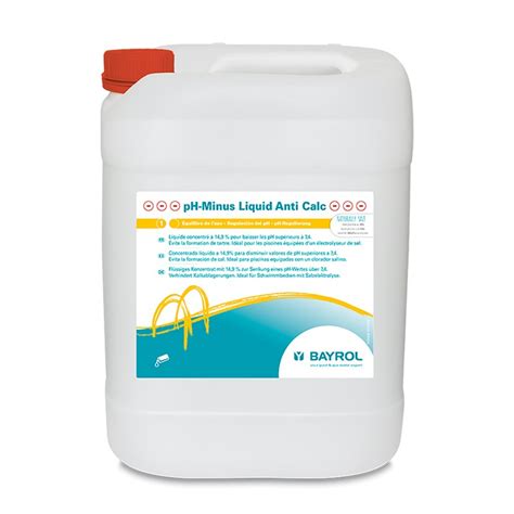 Equilibra El PH De Tu Piscina Con PH Minus Liquid Anti Calc Bayrol