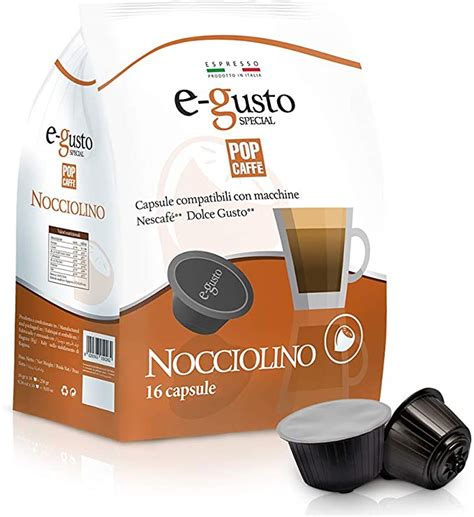 Capsule E Gusto Pop Caff Nocciolino Compatibile Nescaf Dolce Gusto