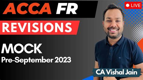 ACCA FR REVISIONS DAY 4 Mock Pre Sep 2023 Exam Section C CA