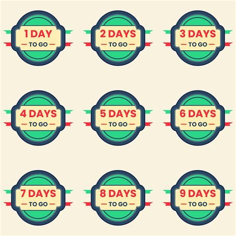 Premium Vector Days Left Countdown Banner Label Clipart