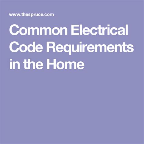 Common Electrical Code Requirements In The Home Electrical Code Small Farm Coding Common