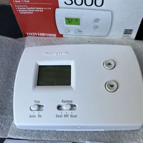 Honeywell Pro 3000 Th3110d1008 Non Programmable Digital Thermostat White Opned 85267265140 Ebay