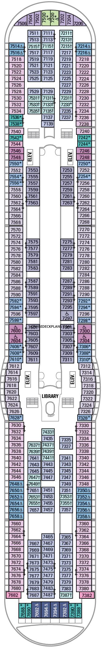 Cabin Voyager Of The Seas Deck Plan