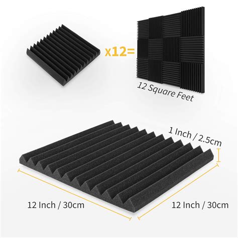 Donner Pack Acoustic Panels Sound Proof Foam Panels For Walls X