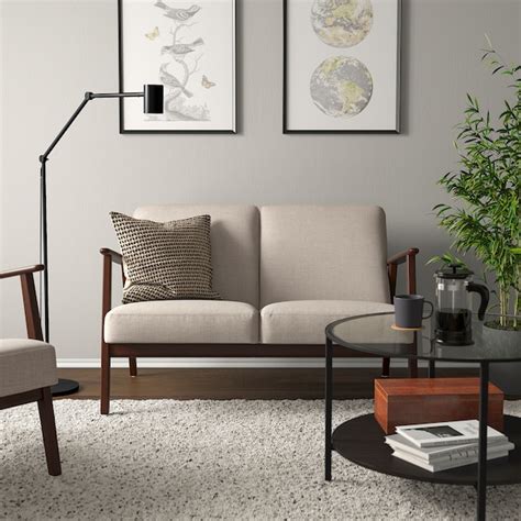 EkenÄset 2 Seater Sofa Kilanda Light Beige Ikea