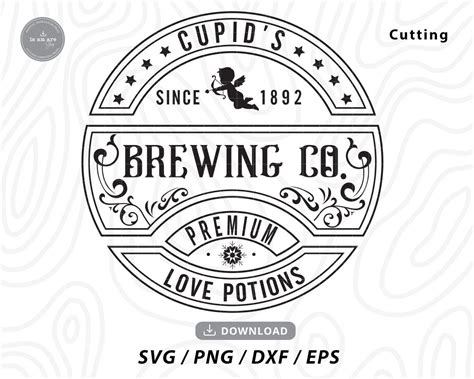 Cupid S Brewing Co Svgvalentines Day Svg Valentine Etsy