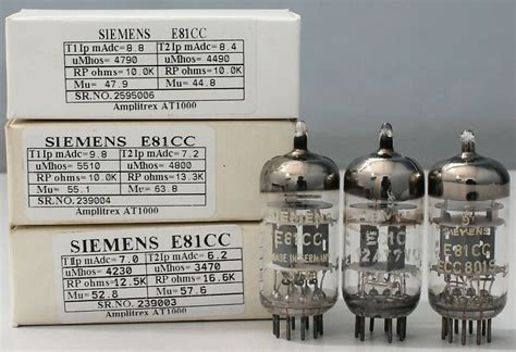 3 Pcs E81CC 6201 ECC801S Siemens NOS Triple Mica Made In Reverb