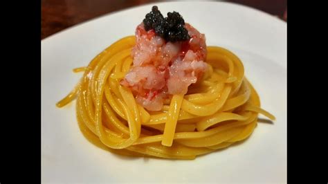 PASTA GOURMET Con Tartare Di GAMBERO ROSSO E CAVIALE YouTube