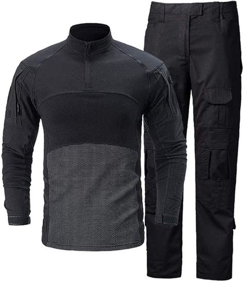 Traje T Ctico Para Hombre De Combate Conjunto De Camisa Y Pantalones De