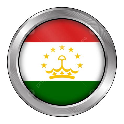 Badge Tajikistan National Football Team Vector Football Flag