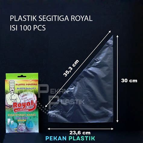 Jual Plastik Segitiga Royal Piping Bag HDPE Isi 100 Pcs Shopee