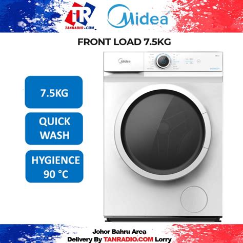 Midea Front Load Washer 7kg Mf100w75 Shopee Malaysia