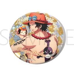 One Piece Portgas D Ace Hologram Can Badge One Piece Happy