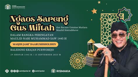 LIVE NGAOS SARENG GUS MIFTAH Ll MASJID KRAJAN BALEDONO Ll