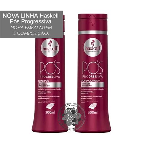 Kit Haskell Shampoo E Condicionador Pós Progressiva 300ml Submarino