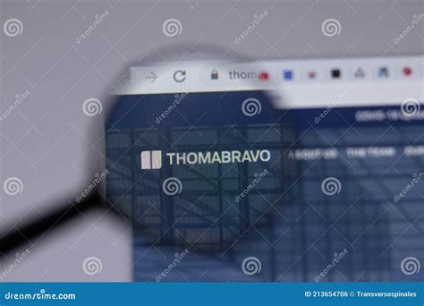 New York, USA - 18 March 2021: Thoma Bravo Company Logo Icon on Website ...