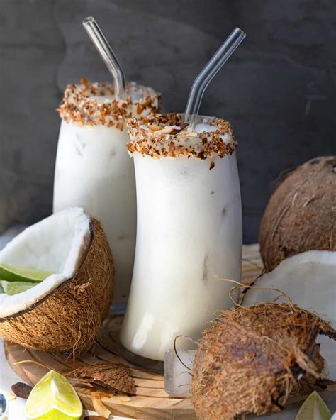 Brazilian Batida De Coco (Coconut Cream Cocktail) - AtMyTable