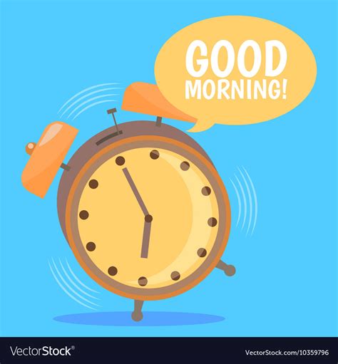 Alarm Clock Royalty Free Vector Image Vectorstock