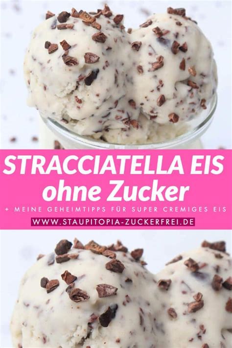 Stracciatella Eis Ohne Zucker Staupitopia Zuckerfrei