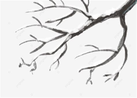 Snow Branches Tree Branch Snow Branch Snow Png Transparent Clipart