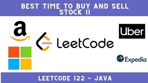 Best Time To Buy And Sell Stock II LeetCode 122 Java YouTube