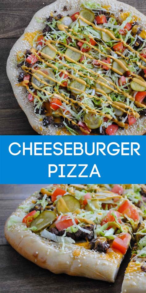 Cheeseburger Pizza Recipe Foxes Love Lemons