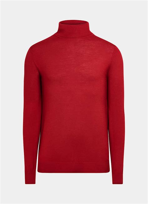 Red Turtleneck In Pure Australian Merino Wool SUITSUPPLY United Kingdom