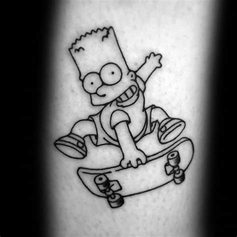 50 Bart Simpson Tattoo Designs For Men The Simpsons Ink Ideas