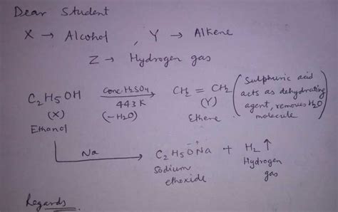 A Compound X On Heating With Excess Conc Sulphuric Acid At 443 K Gives