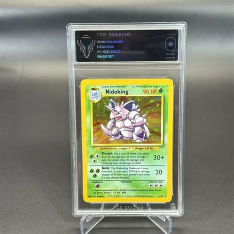 1999 Pokemon Nidoking 11102 Base Set Holo Rare Graded Card Tcg