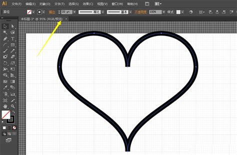 ai怎么画心形 ai设计空心爱心的教程 Illustrator教程 平面设计 脚本之家