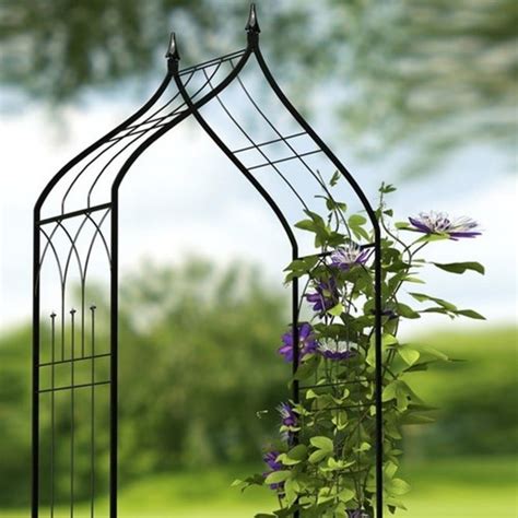 Panacea Ogee Metal Garden Arch Black 26m Charlies